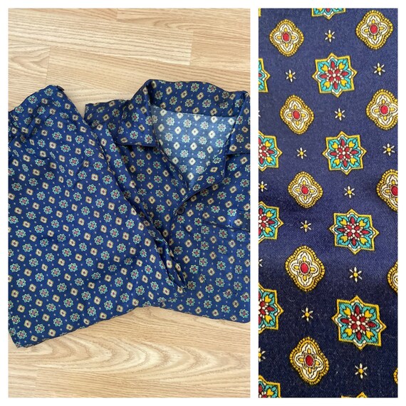 Vintage French Retro Pyjamas Set / Shiny Pyjamas /