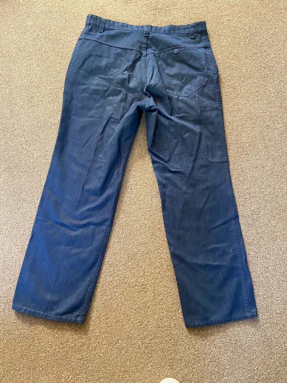 Vintage French Denim Style Work Trousers / Chore … - image 6