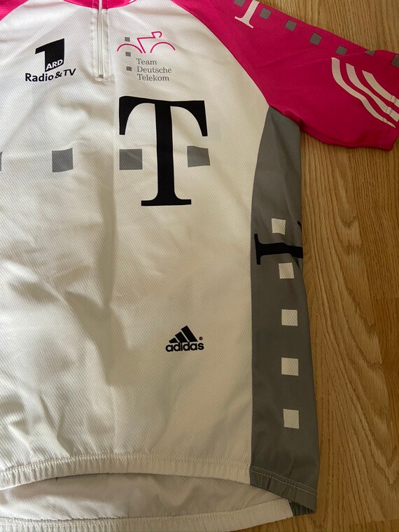 Maillot Cycliste Vintage Adidas - Team Telekom / T-Mobile - Rose - Homme