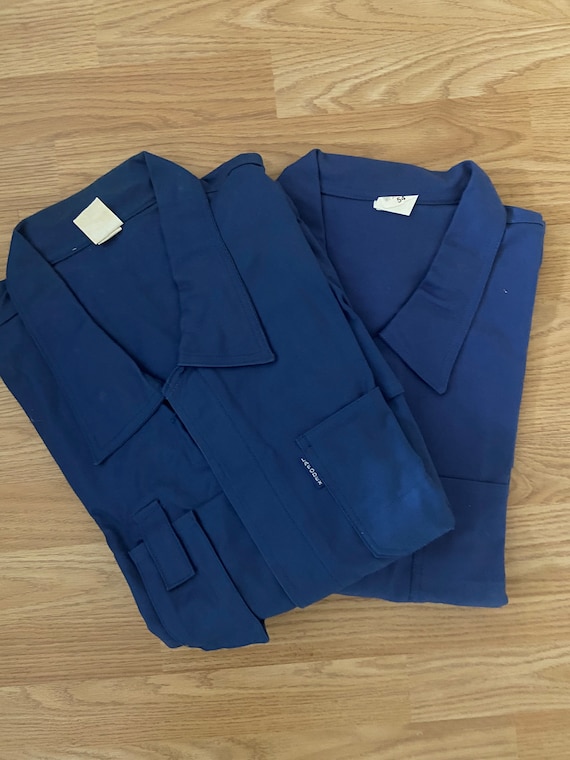 NOS - Vintage French 'Bugatti Bleu' Work Wear / Ch