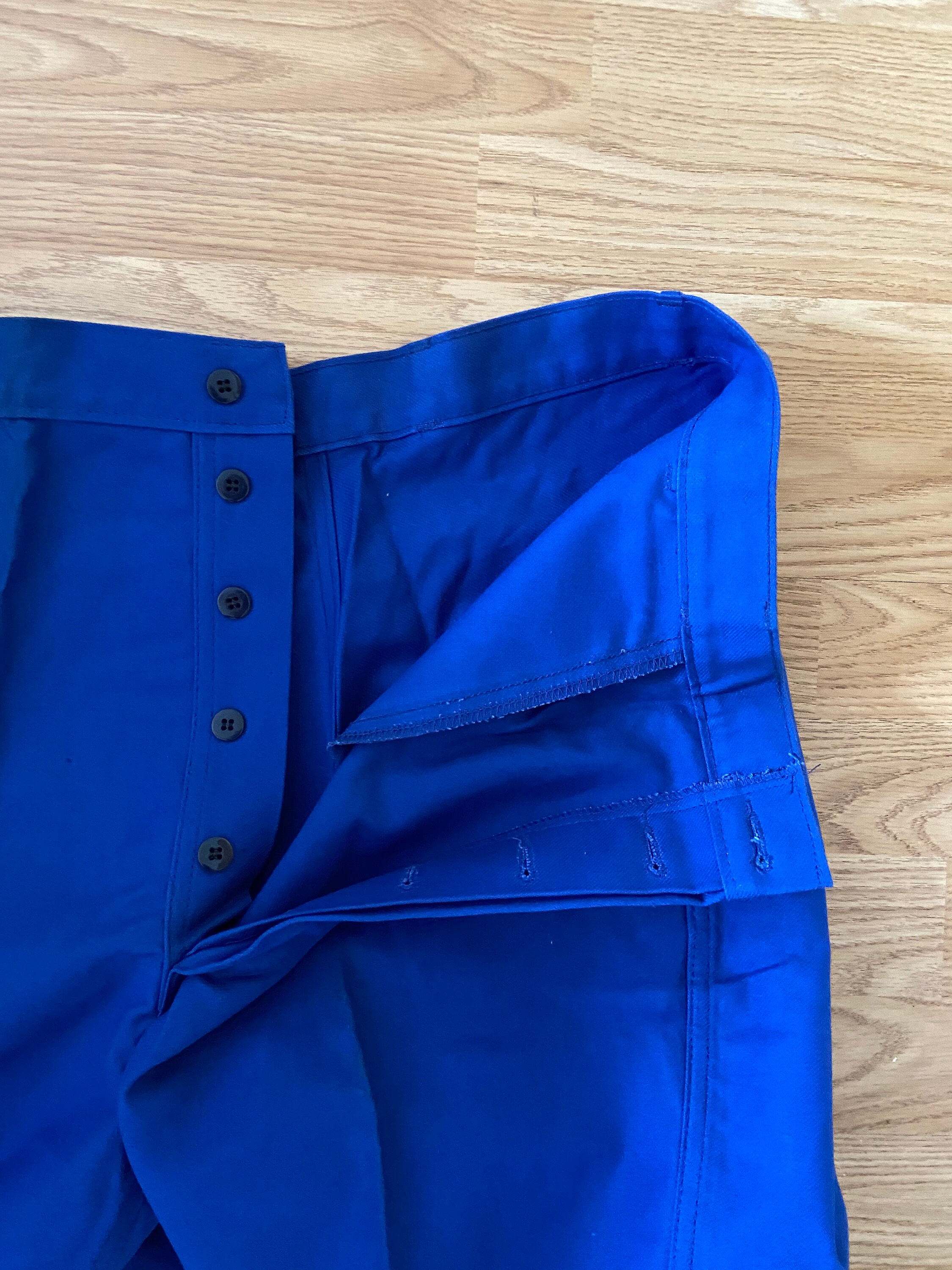 Image of Unworn With Tags - French 100% Cotton Bugatti Bleu Chore Pants/De Travail | W36 L33