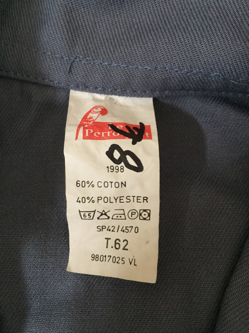Unworn XXXL Vintage French Garage Overalls Boiler Suit