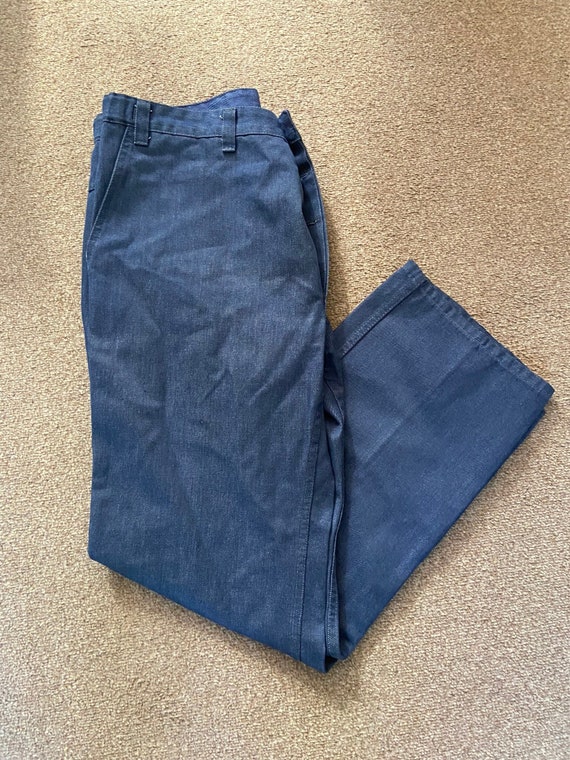 Vintage French Denim Style Work Trousers / Chore … - image 1