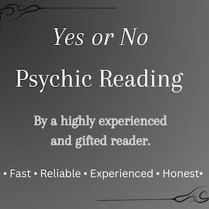 SAME DAY -5 Yes or No questions by highly  experienced Psychic Medium