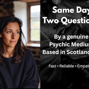 Lectura psíquica de dos preguntas el mismo día - Médium psíquica con amplia experiencia