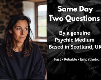 Zelfde dag paranormaal begaafd lezen: twee vragen: zeer ervaren paranormaal begaafd medium