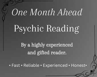 Een maand vooruit Psychic Reading door ervaren Britse paranormale mediums