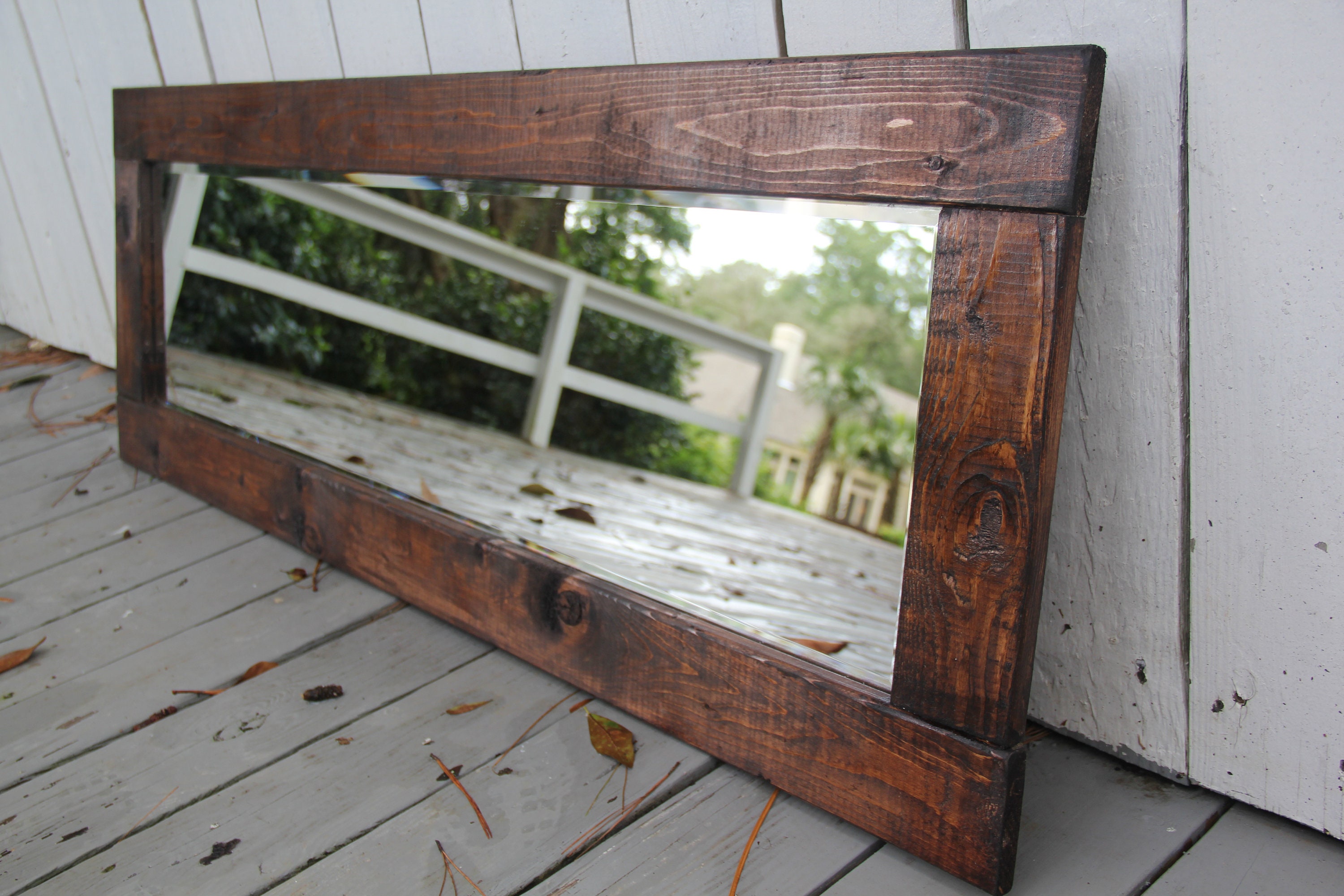 Farmhouse Mirror Wall Mirror Vintage Modern Rustic Decor Etsy