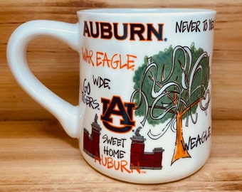 Licensed Aurburn University, Tigers Collegiate Coffee Mug with my Hand Poured, Soy Candle, Choose Your Scent