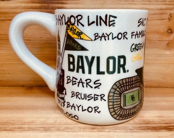 Licensed Baylor University, Bears Coffee Mug with my Hand Poured, Soy Candle, Choose Your Scent