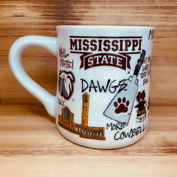 Licensed Mississippi State University, MSU, Bulldogs Ceramic Coffee Mug with my Hand Poured, Soy Candle, Choose Your Scent