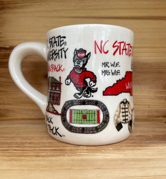 Licensed North Carolina State University, NC State, Ceramic Coffee Mug with my Hand Poured, Soy Candle, Choose Your Scent