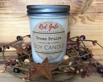 Soy Candles in 8 oz Jar, Hand Poured and Highly Scented Eco Friendly, Clean & Long Burning, You Choose Scent, Shipping Discount on Multiples
