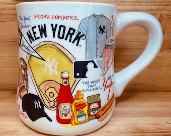 Licensed MLB New York Yankees Coffee Mug Soy Candle, Hand Poured, Choose Your Scent