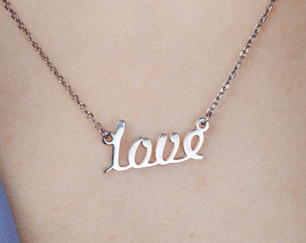 Quote Necklace Inspirational Jewelry N2297 Word Necklace Hand Stamped Necklace Engraved Necklace Going Through Hell Necklace