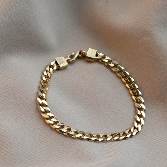 Curb Link Chain Bracelet Women Sterling Silver 5mm - Wide Curb Link Chain Bracelet Women Sterling Silver 5mm - Wide