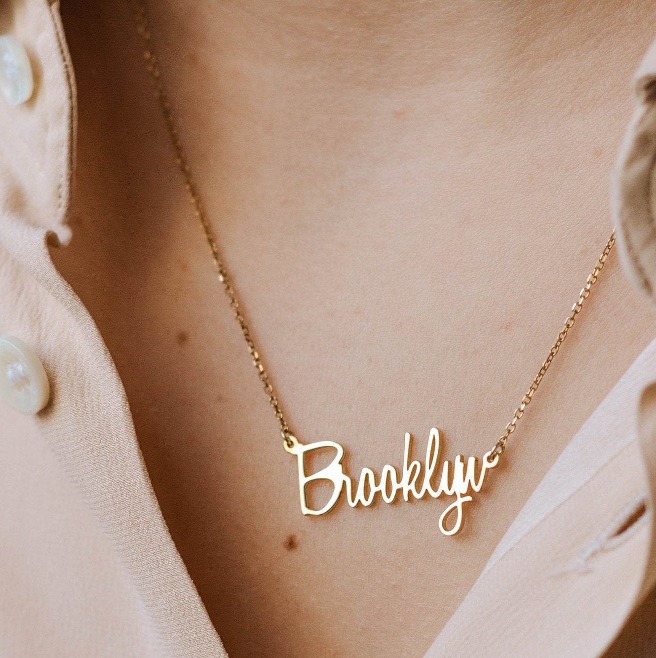 Silver nom nom necklace outlet