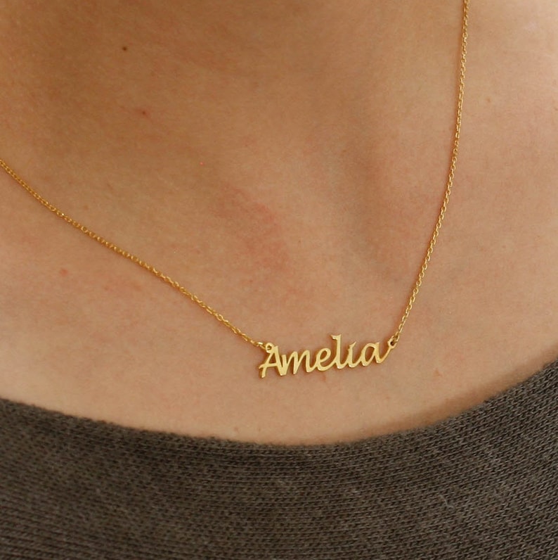 Name Necklace Personalized Custom Dainty Gift for Mother SN0224