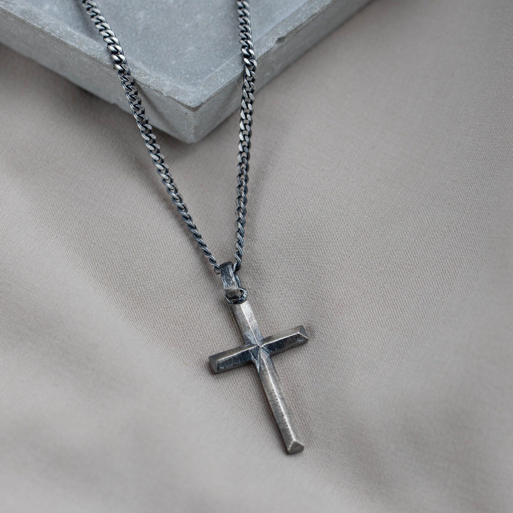 Cross Charms Oxidized Sterling Silver (package of 2 Charms) –