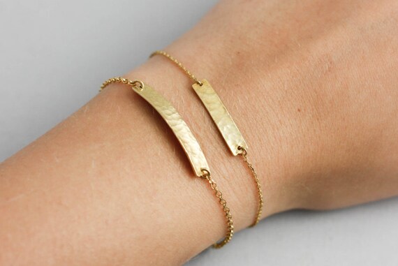 simple gold bracelet for women