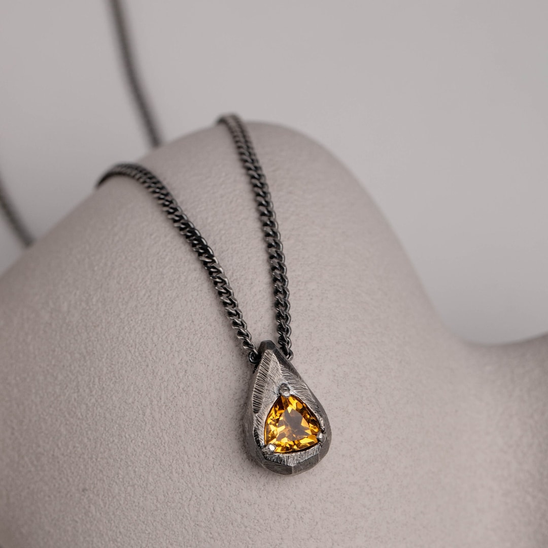 785 Citrine Pendant Necklace main image 1