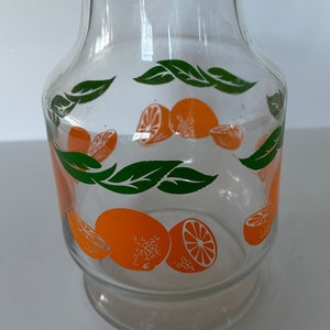 Vintage Orange Juice Carafe