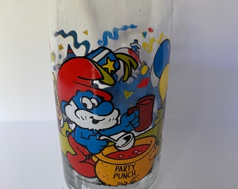 Papa Smurf Glass