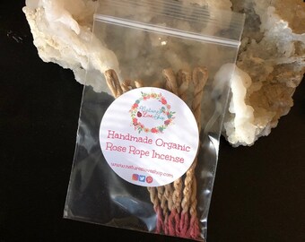 Rose Rope Incense, Aroma Incense, Good Energy Incense, Home warming Gift, Good Energy Incense, Rose Incense