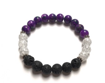 GARPE HARMONY Essential Oil Diffuser Bracelet, Aromatherapy Lava Beads, Oil Diffusing, Diffuser Jewelry, Lava Bead Bracelet, Oil Lava Stone
