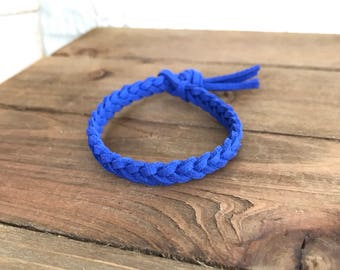 Sapphire Suede Diffuser, Aromatherapy, Essential Oil Diffuser, Braided Suede, Braided Diffuser, Braided Oil Diffuser, Braided Bracelet