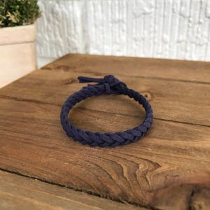 Denim Suede Diffuser, Aromatherapy, Essential Oil Diffuser, Braided Suede, Braided Diffuser, Braided Oil Diffuser, Braided Bracelet image 1