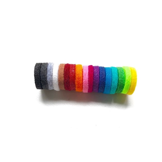 Diffuser Locket Felt Pads, 25mm Aromatherapy Oil Pads, 17 Count