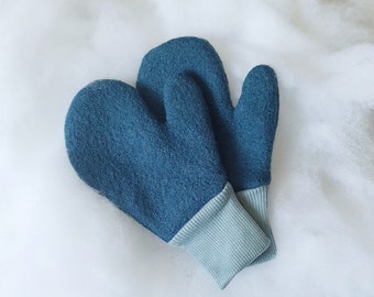 Walk Wool Winter Mittens For Children, Virgin Wool Gloves for Babies, Comfortable Mittens With Cuffs in Different Colors