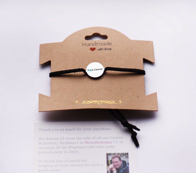 Fuck cancer bracelet