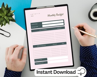 Utskrivbar budgetplanerare, ekonomispårare, ekonomiplanerare, utskrivbar budget, budgetplanerare, utskrivbar budgetplanerare