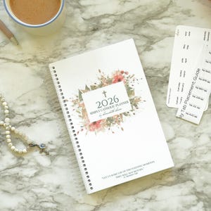2026 Catholic Planner:  Simply Catholic Academic by Elizabeth Clare / Agenda / Liturgical Year Calendar / Catholic Gift Woman & Man