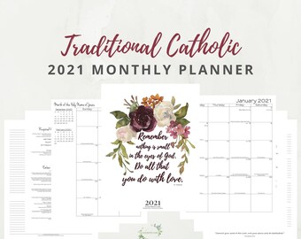 traditional catholic calendar 2021 2020 2021 Traditional Latin Catholic Weekly Planner Printable Etsy traditional catholic calendar 2021