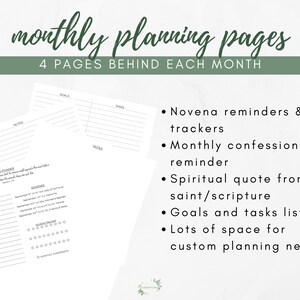 2024 Catholic Planner Printable PDF: Daybook / Daily Weekly Calendar / Catholic Liturgical Year Calendar / Catholic Woman / TLM image 4