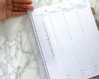St. Gianna Snap-in Planner Bookmark for Plastic Spiral : Catholic / Saint Quote / Journal