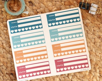 Novena Planner Stickers:  Catholic Planner Stickers / Novena Reminder / Novena Prayer Intention / Catholic Novena Prayer Reminder