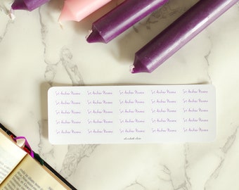 St. Andrew Novena Prayer Tracker Planner Stickers:  Catholic Journal Stickers / Catholic prayer and devotion / Catholic Advent novena