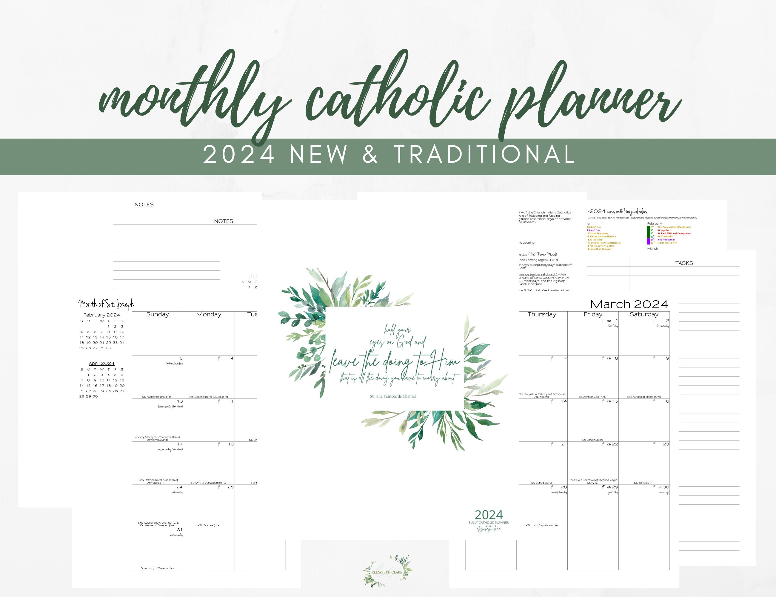 2024 Catholic Planner: Simply Catholic by Elizabeth Clare / 