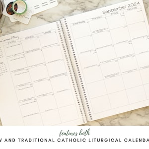 2024-2025 Catholic Planner: Catholic Gift for Women / Liturgical Calendar / Catholic Homeschool / Catholic Home Agenda image 6