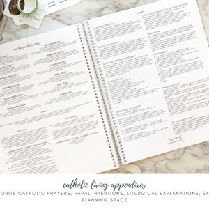 2024-2025 Catholic Planner: Catholic Gift for Women / Liturgical Calendar / Catholic Homeschool / Catholic Home Agenda image 7