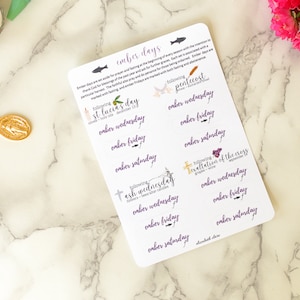 Ember Day Planner Stickers:  Catholic Planner Stickers / Liturgical Year /