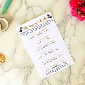 Holy Day Planner Stickers:  Catholic Planner Stickers / Liturgical Year / Holy Day of Obligation
