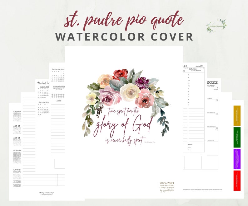 2022 2023 traditional catholic weekly planner printable etsy italia
