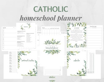 Catholic Homeschool Planner Printable pdf:  Catholic Liturgical Calendar Add-on