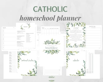 Catholic Homeschool Planner Printable pdf:  Catholic Liturgical Calendar Add-on