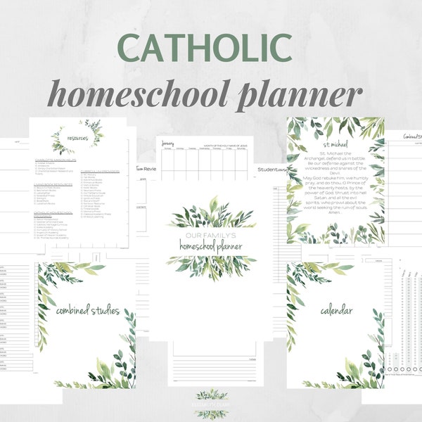 Katholischer Homeschool Planner Printable Pdf: Katholischer Liturgischer Kalender Add-on